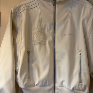 Adidas Men's Cream Bomber Jacket